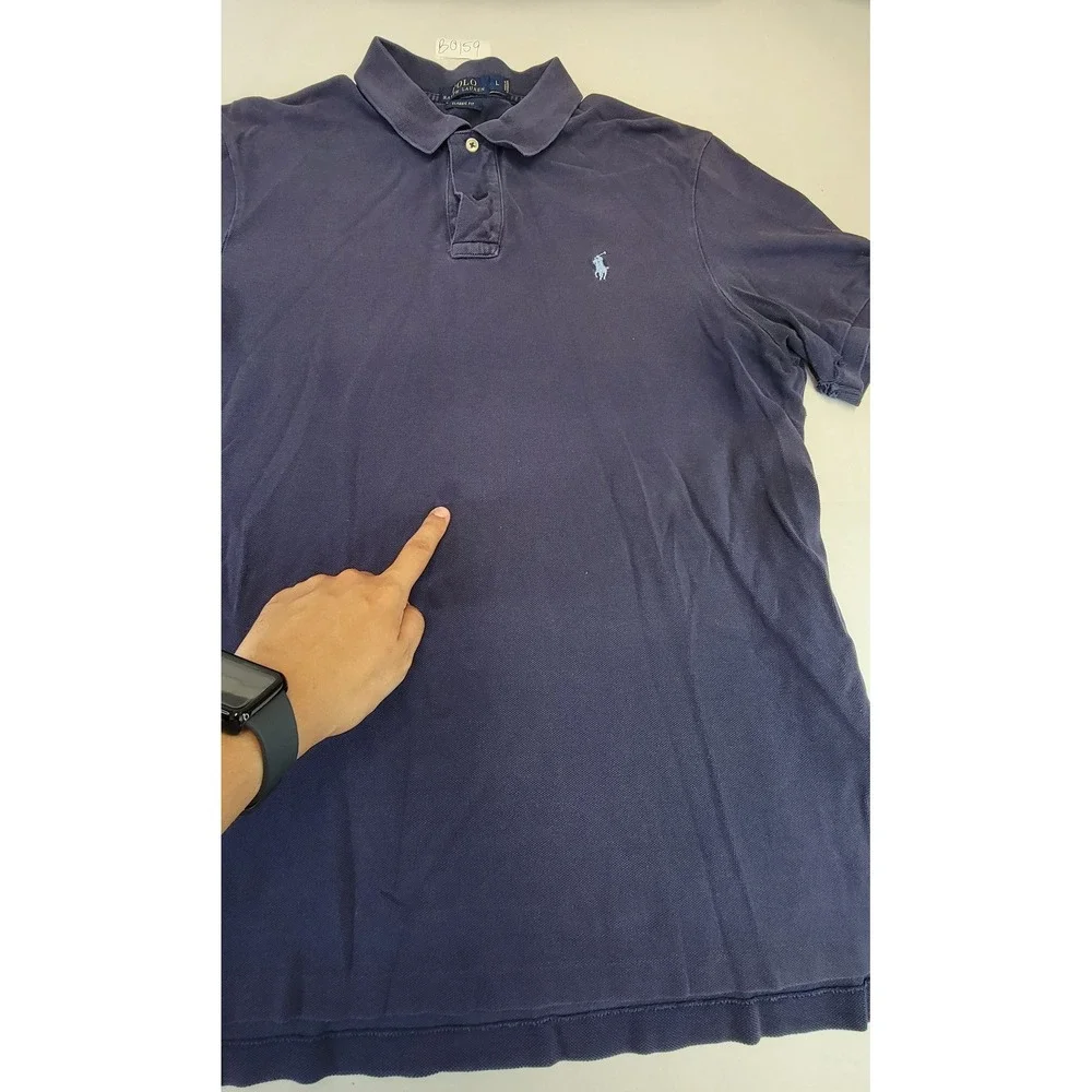 Polo Ralph Lauren Classic Fit‎ Blue Polo Shirt Men's Large Short Sleeve